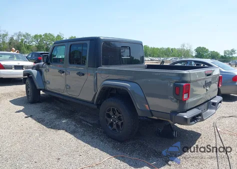 2022 Jeep Gladiator Willys 4X4 из США, поврежденный, VIN 1C6HJTAG5NL174916